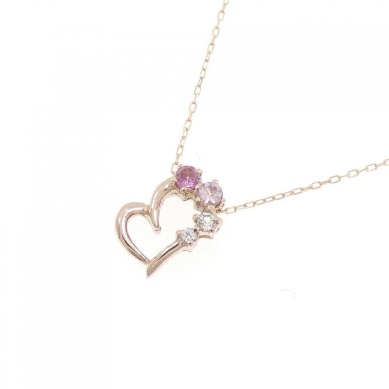 K10PG Heart Tourmaline Necklace - Hàng hiệu Authentic 860911