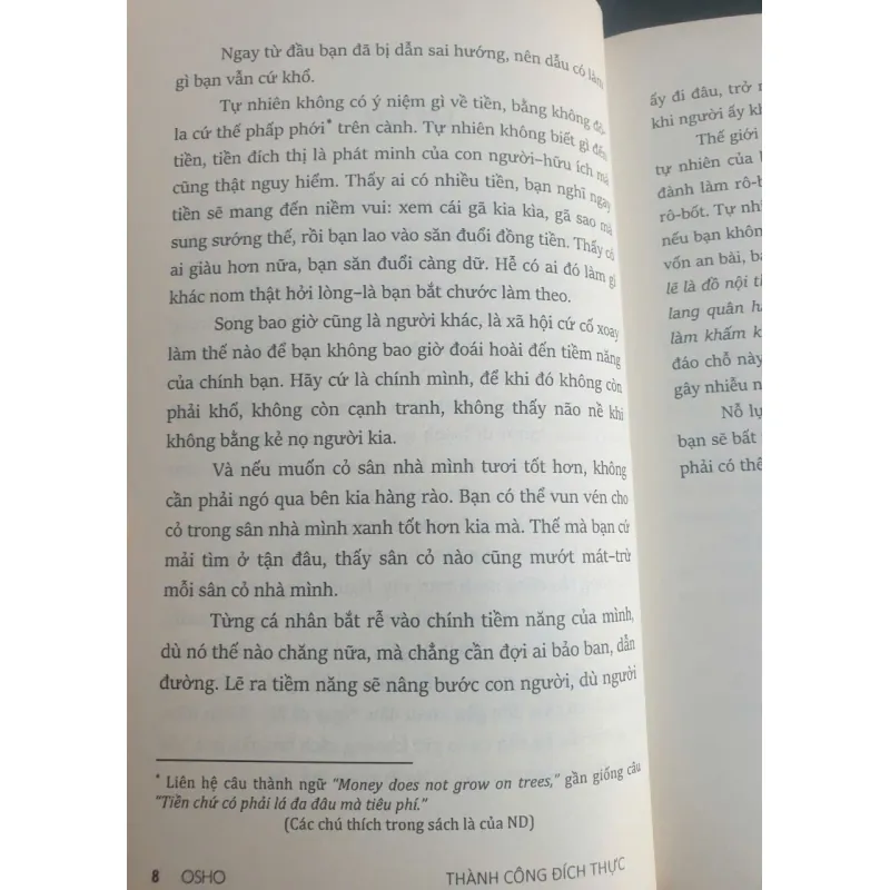 Thành Công Đích Thực Danh Tiếng tiền Tài Khát Vọng - OSHO 736367