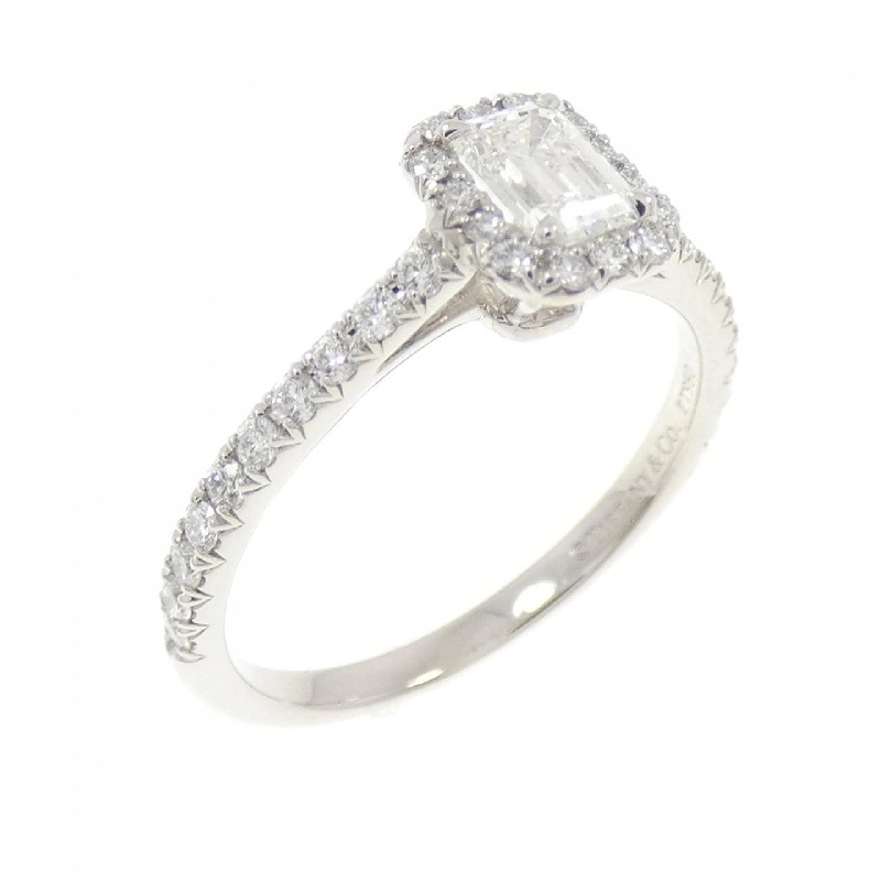 Nhẫn Tiffany Soleste cắt Emerald 0.31CT H VVS1 - Hàng hiệu Authentic 834675