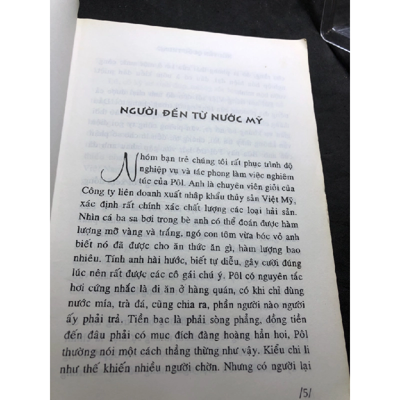 Người đến từ nước mỹ 2007 mới 70% ố vàng Nguyễn Quốc Trung HPB0906 SÁCH VĂN HỌC 162132