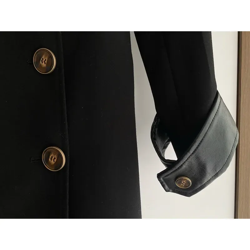 JACKET MĂNG TÔ NỮ* MỚI 99,99%***UP-TO-SECONDS* CỔ DA TAY DA* NEW 2.800k 591324