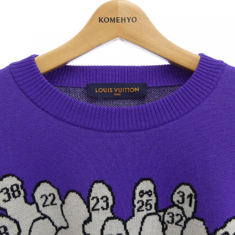 Louis Vuitton LOUIS VUITTON Studio Jacquard Crew Neck HNN93WZLL Áo len - Hàng hiệu Chính hãng 887555