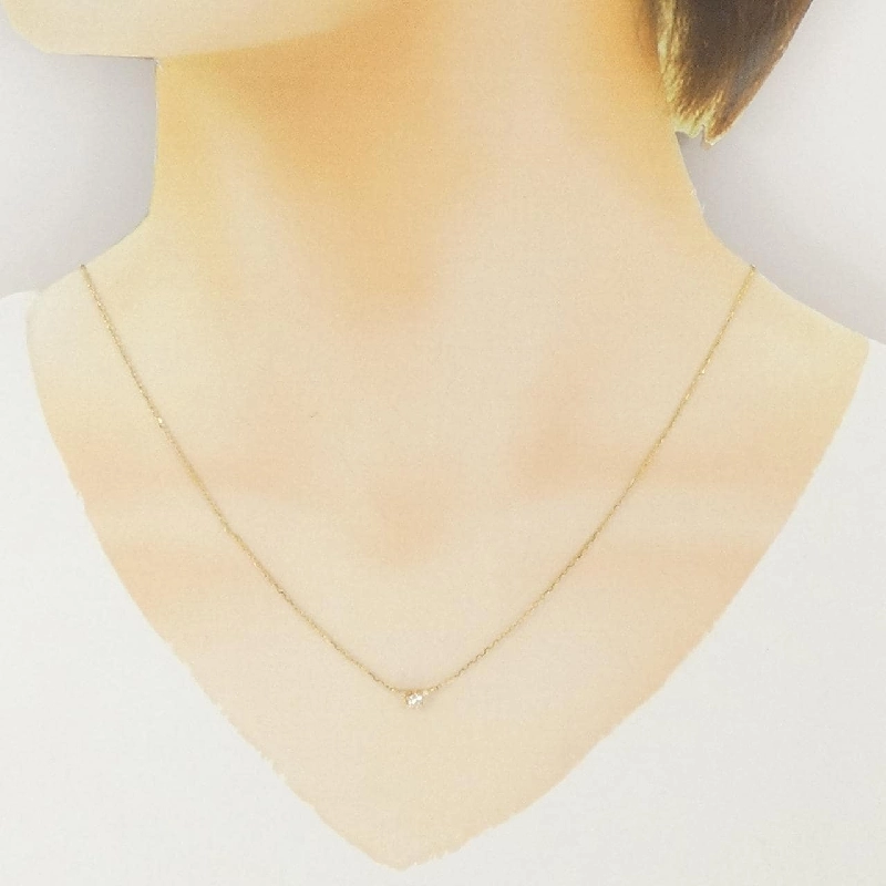 K18YG Dây chuyền kim cương - Hàng hiệu Authentic 858763