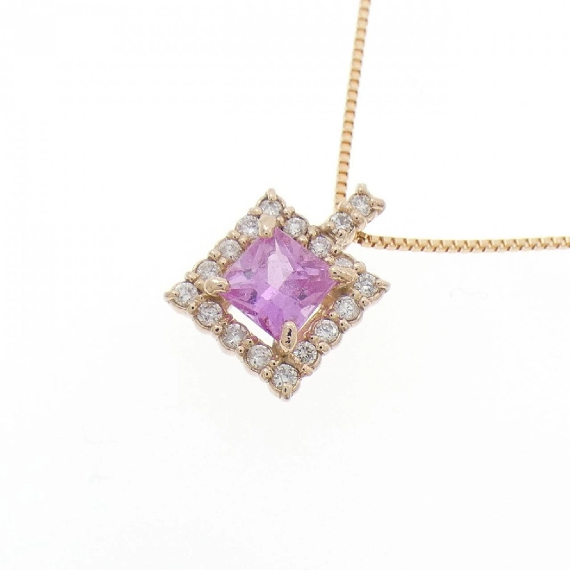 K18PG Sapphire Necklace 0.37CT - Hàng hiệu Authentic 858392