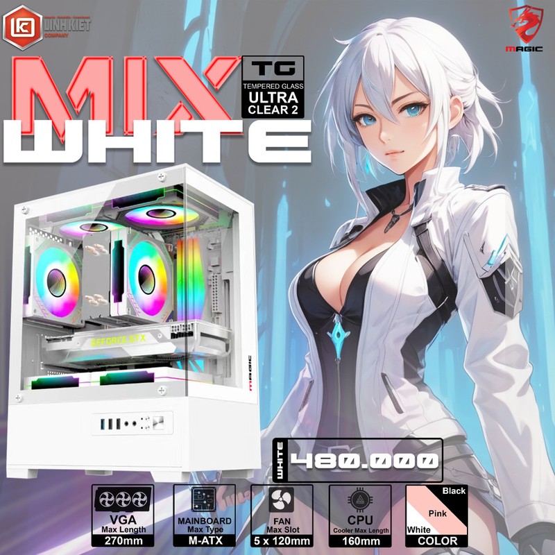 VỎ CASE MAGIC MIX ULTRa (M-ATX, MINI-ITX) mới 100% chỉ 480k 75094