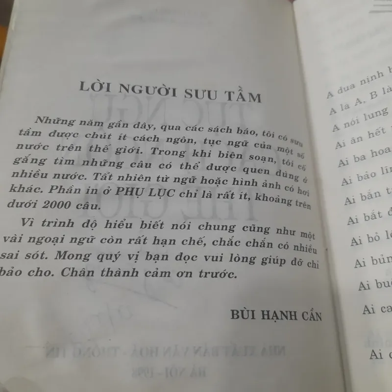 Bùi Hạnh Cẩn - TỤC NGỮ CÁCH NGÔN THẾ GIỚI 713531