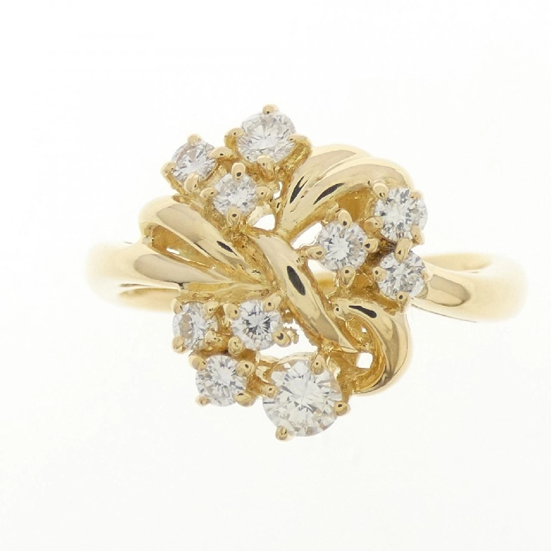 Nhẫn kim cương K18YG 0.41CT 671789