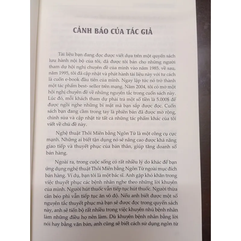 (Sách cũ) Thôi miên bằng ngôn từ 640484