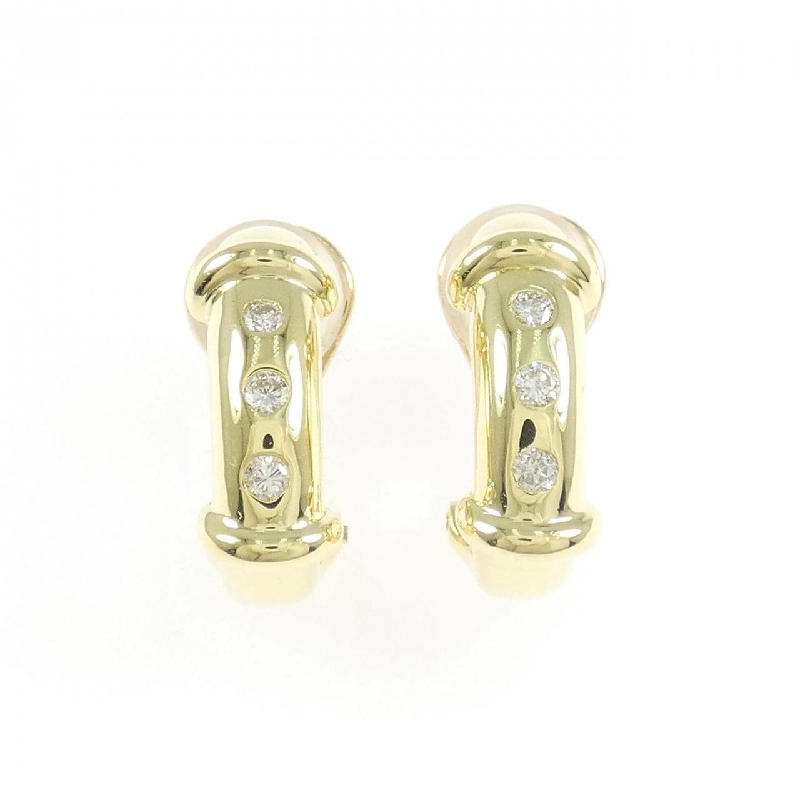 K18YG Bông tai/Khuyên tai Kim cương 0.18CT - Hàng hiệu Chính hãng 866209