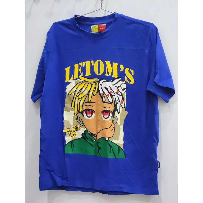 Áo thun cotton xanh leton 559802