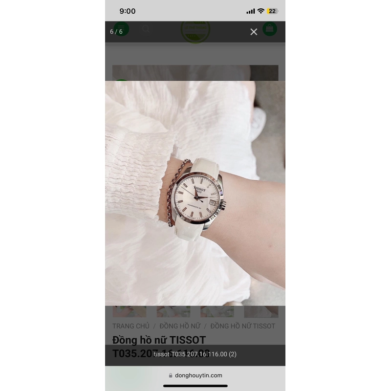 Đồng hô tissot nữ mới 100% 475386