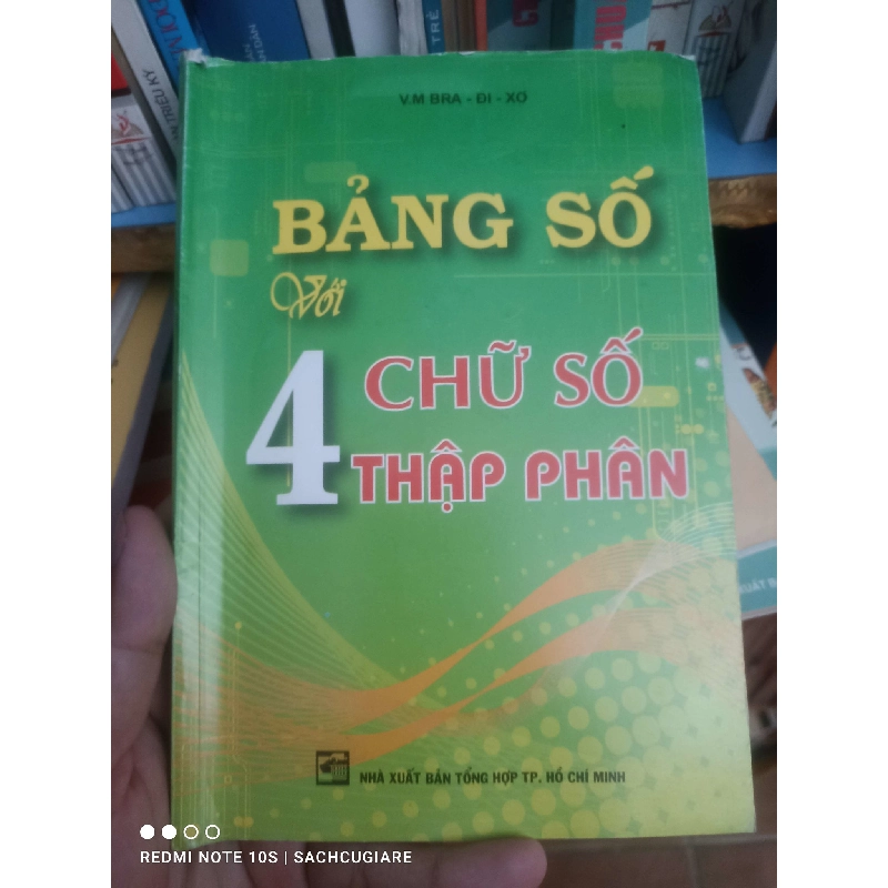 (Sách cũ SCGR) Bảng số với 4 chữ số thập phân VAVO-K2SD2-14 - Blogmeo090426 1017106