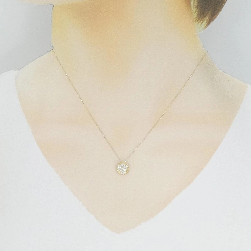 K18YG Dây chuyền kim cương 0.20CT - Hàng hiệu Chính hãng 861945