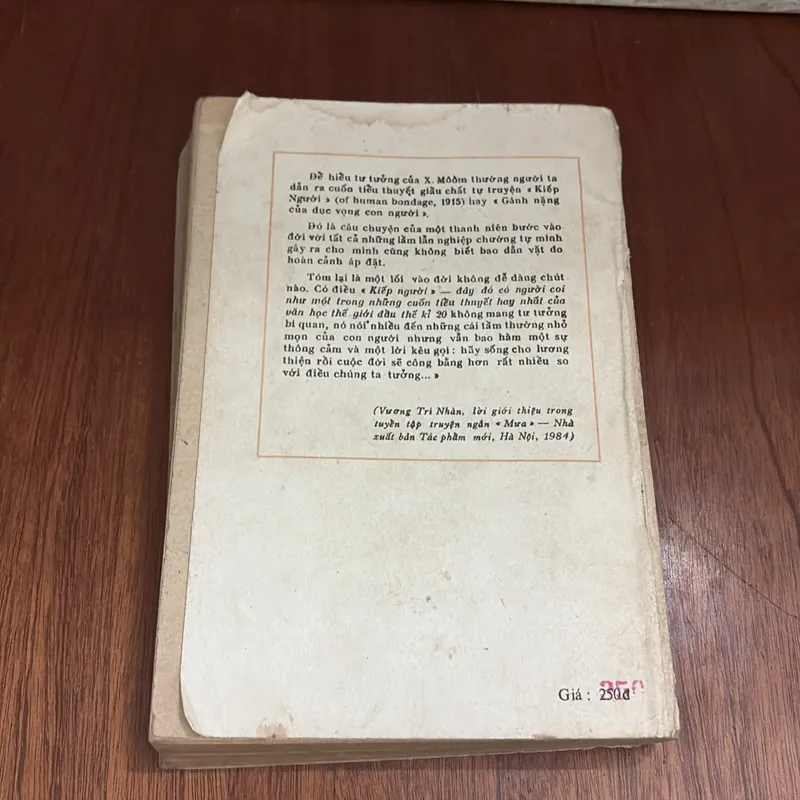 II Sách Xưa: Kiếp Người - X.W. MÔÔN - 1986 605238