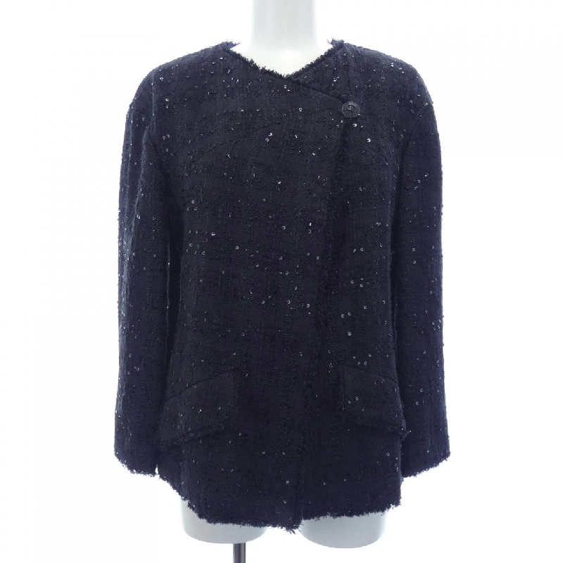 【Khuyến mãi】Áo khoác không cổ CHANEL 639580