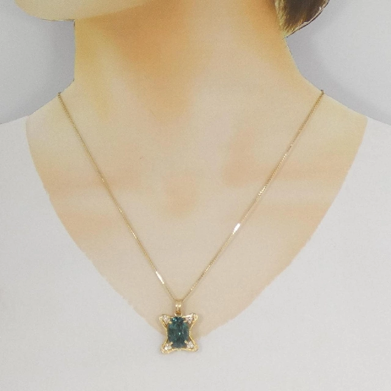 K18YG Tourmaline Necklace 9.05CT - Hàng hiệu Authentic 850550
