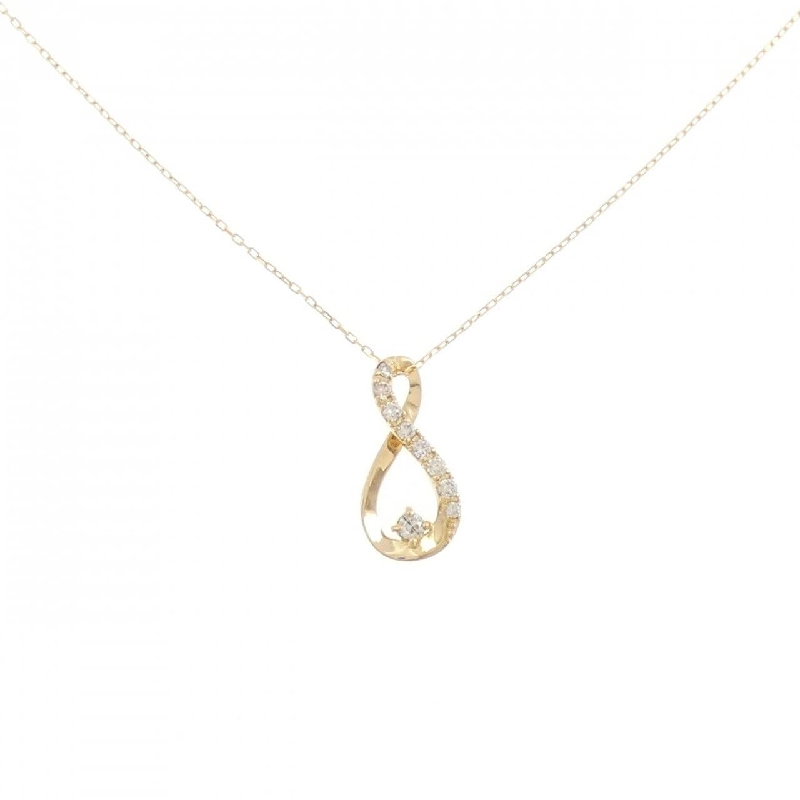 Dây chuyền kim cương K18YG 0.10CT - Hàng hiệu Chính hãng 856990