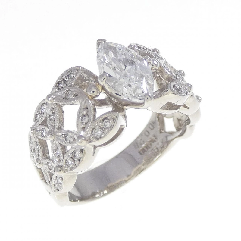 Nhẫn kim cương PT900 1.029CT D SI2 cắt Marquise - Hàng hiệu Authentic 874009