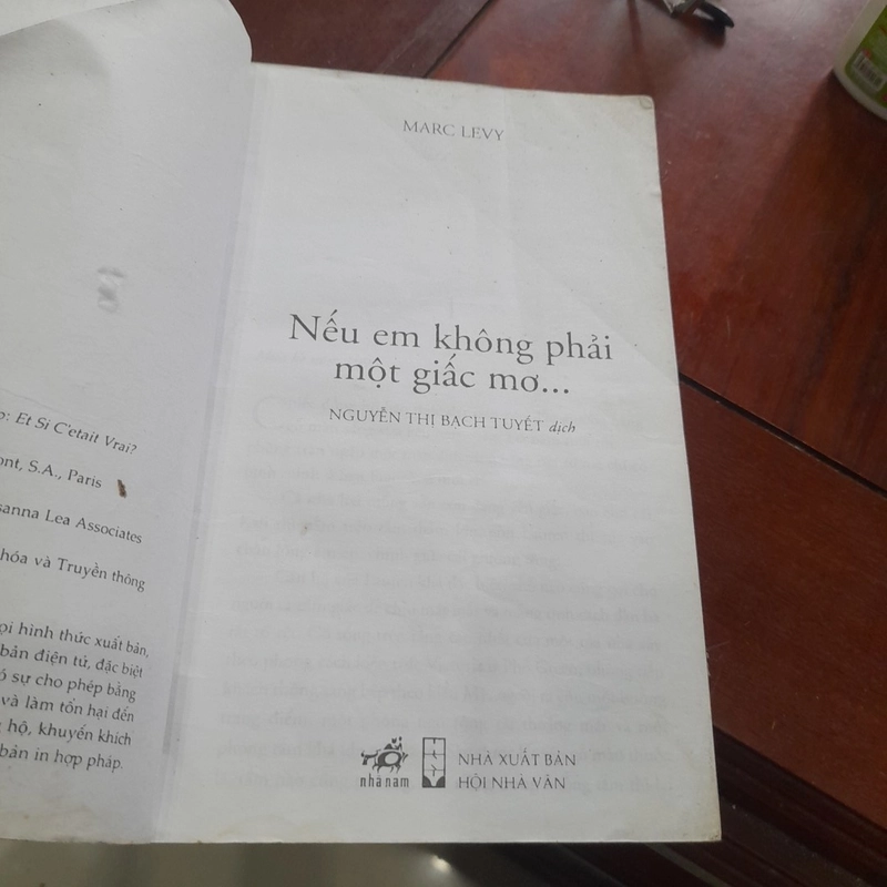 Marc Levy - NẾU EM KHÔNG PHẢI MỘT GIẤC MƠ (nhã nam phát hành) 362161