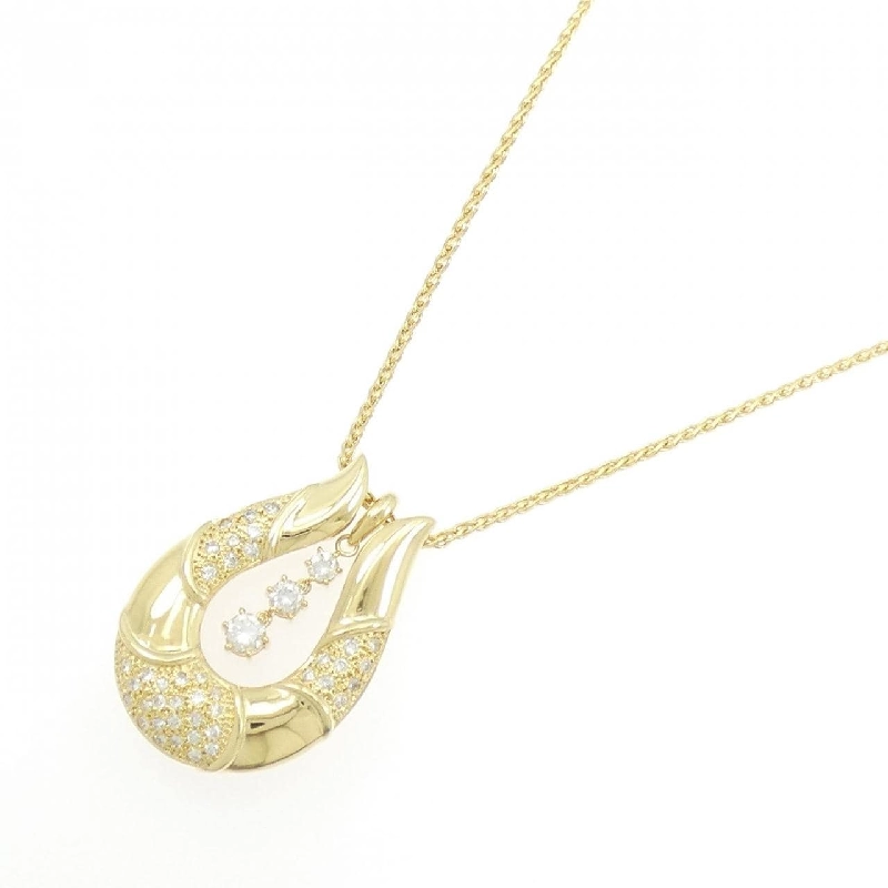 K18YG/750YG 2WAY Dây chuyền kim cương 0.50CT - Hàng hiệu Chính hãng 846085