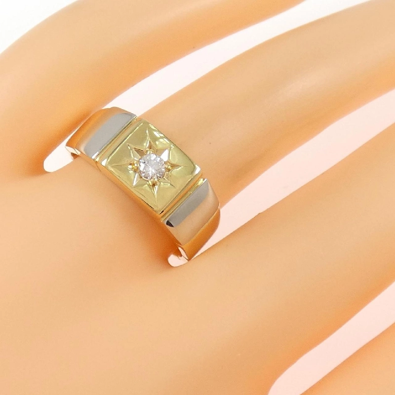 Nhẫn kim cương K18YG/PT900 0.11CT - Hàng hiệu Chính hãng 847339