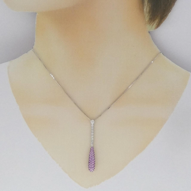 Dây chuyền Sapphire 750WG/K18WG 1.85CT - Hàng hiệu Chính hãng 861661