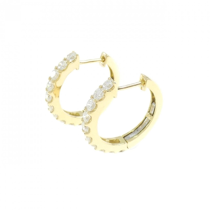 K18YG Bông tai kim cương hình vòng 1.002CT - Hàng hiệu Chính hãng 871958
