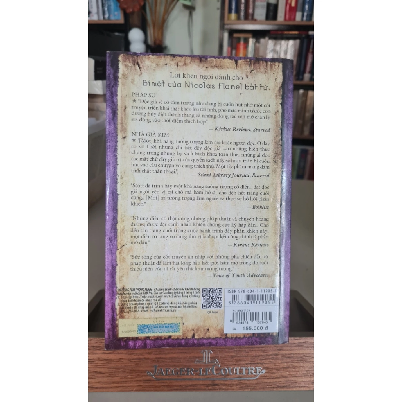 Nữ phù thủy bí mật của Nicholasflamel bất tử-sách lưu kho,giấy xốp,có ố- 2018 -Michael Scott [2001] SÁCH VĂN HỌC 404599