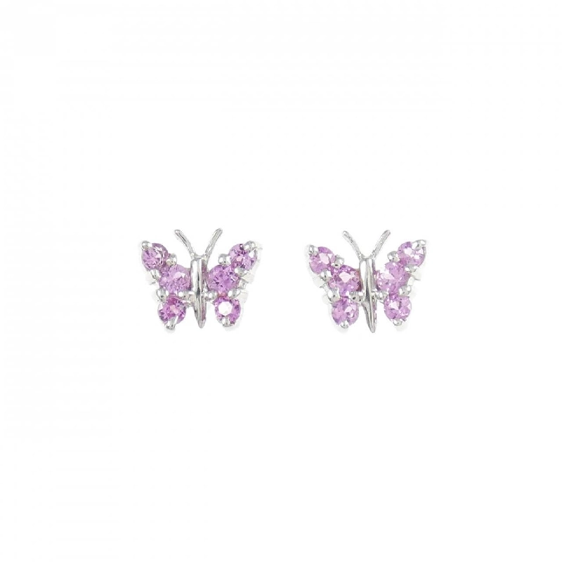 Bông tai Sapphire Bướm 750WG/K18WG 0.26CT - Hàng hiệu Chính hãng 864379