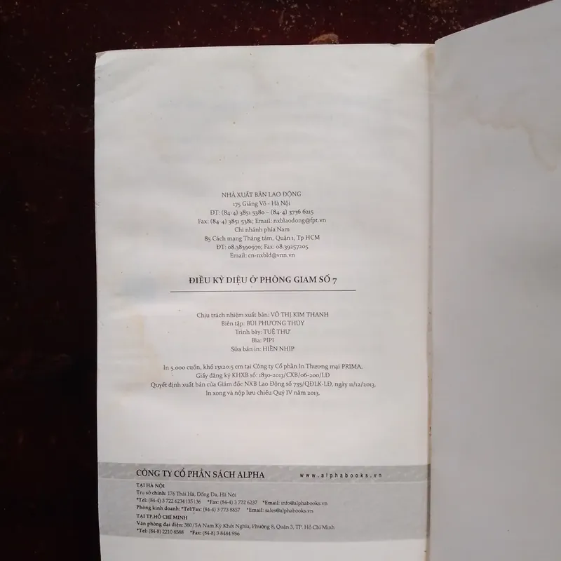 Sách cũ Điều kỳ diệu ở phòng giam số 7  705249