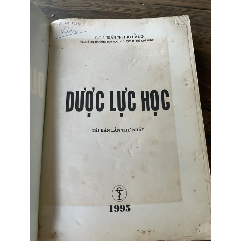 Dược động học 1995- gần 600 trang khổ lớn - TRẦN THỊ THU HẰNG  1040578