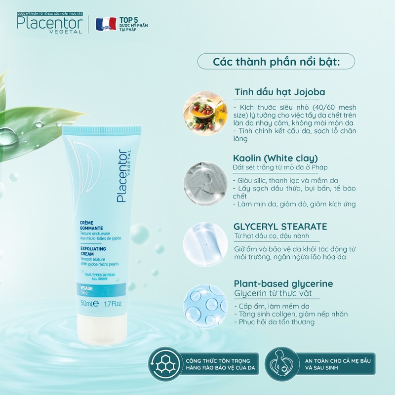 Kem Tẩy Tế Bào Chết Placentor Exfoliating Cream 50ml - Ry Store 186694