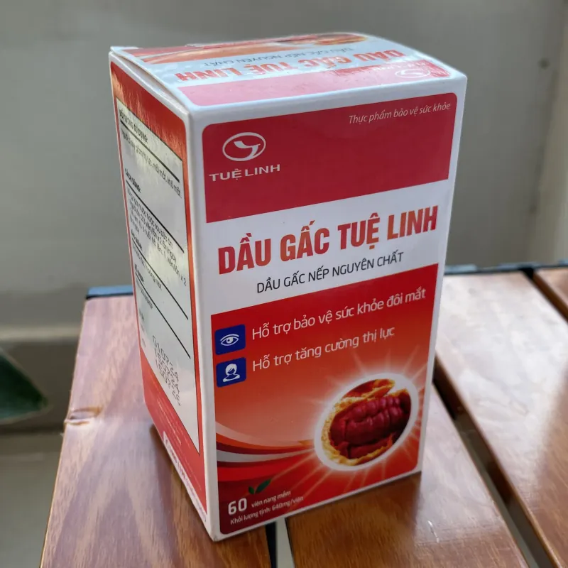 Viên uống Dầu Gấc Tuệ Linh hỗ trợ bảo vệ sức khỏe đôi mắt, tăng cường thị lực  786349