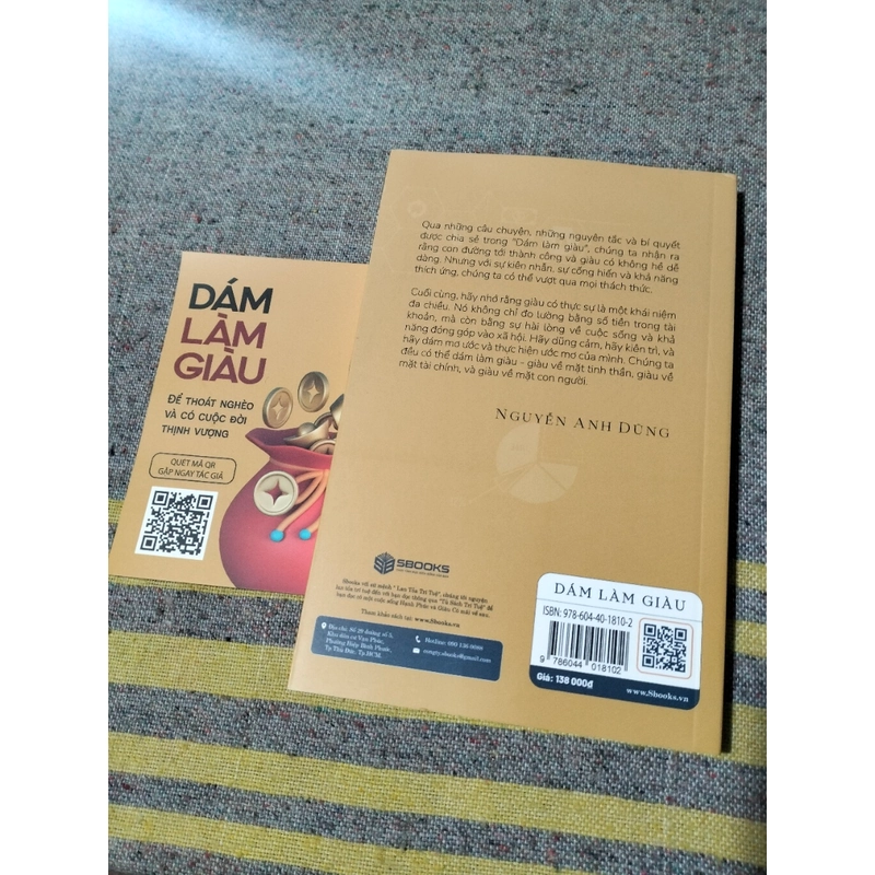 Sách kinh tế, Dám làm giàu - Để thoát nghèo và có cuộc đời thịnh vượng, Nguyễn Anh Dũng 458350