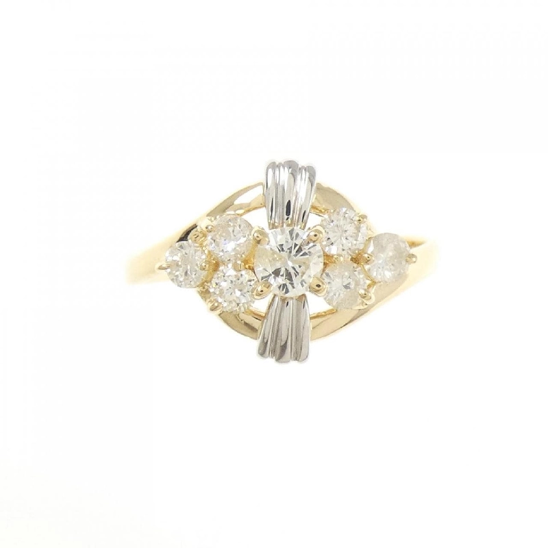 Nhẫn kim cương K18YG/PT900 0.52CT - Hàng hiệu Authentic 854846