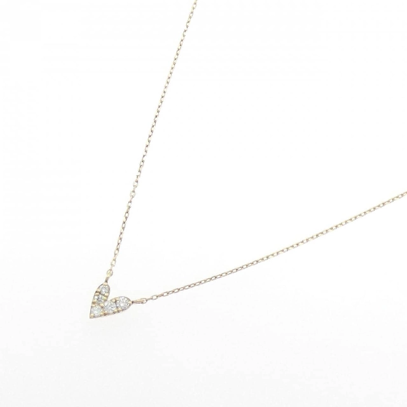 K10YG Dây chuyền hình trái tim kim cương 0.06CT - Hàng hiệu Chính hãng 862057