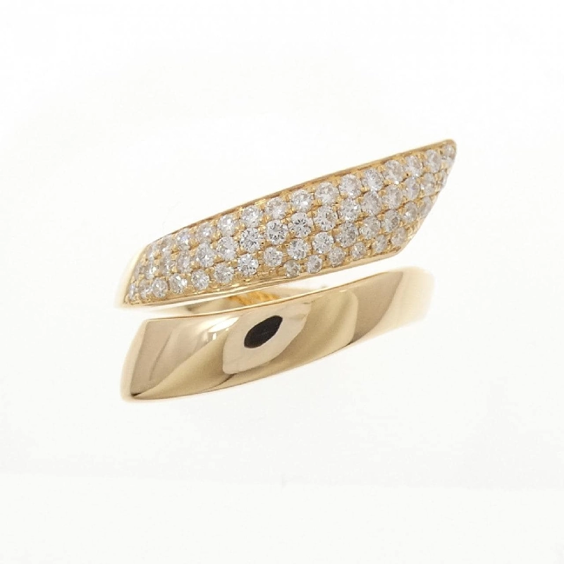 Nhẫn kim cương 750YG Pavé 0.60CT 666805