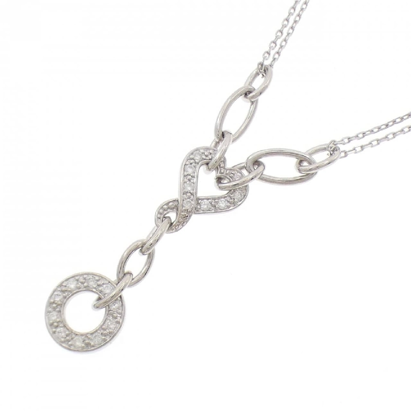 Dây chuyền kim cương hình trái tim 750WG - Hàng hiệu Authentic 857542