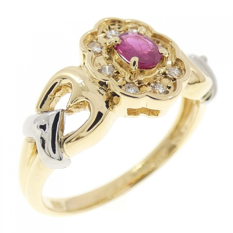 Nhẫn Ruby K18YG/PT900 - Hàng hiệu Chính hãng 851843