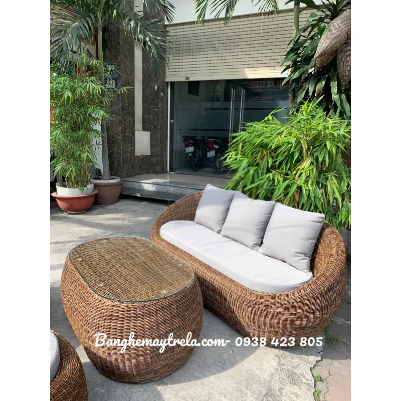 Sofa sò nhựa giả mây giá rẻ 564861