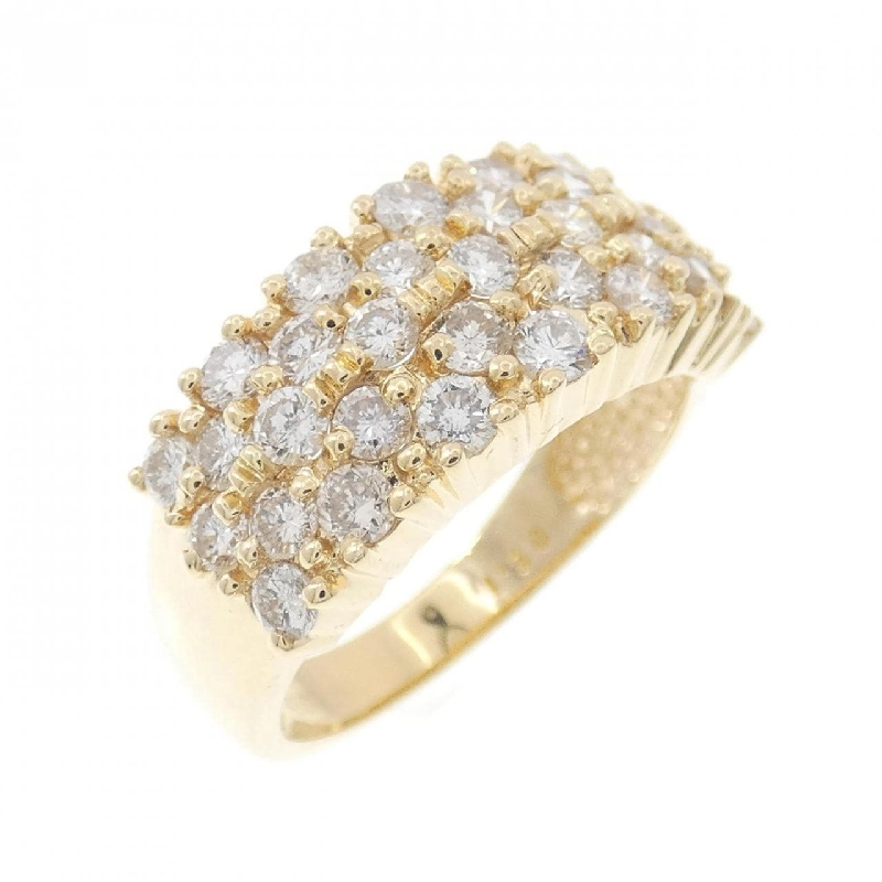 Nhẫn kim cương Pavé K18YG 1.30CT - Hàng hiệu Chính hãng 848008