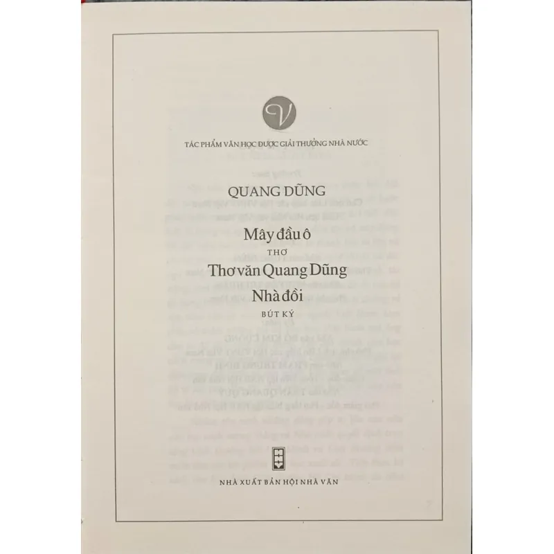 Quang Dũng tuyển tập tác phẩm được giải thưởng nhà nước 276340