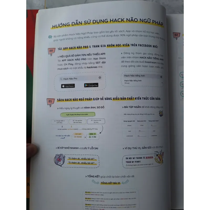 Trọn bộ 4 cuốn sách Hack não từ vựng và ngữ pháp và Hack não Plus 697483