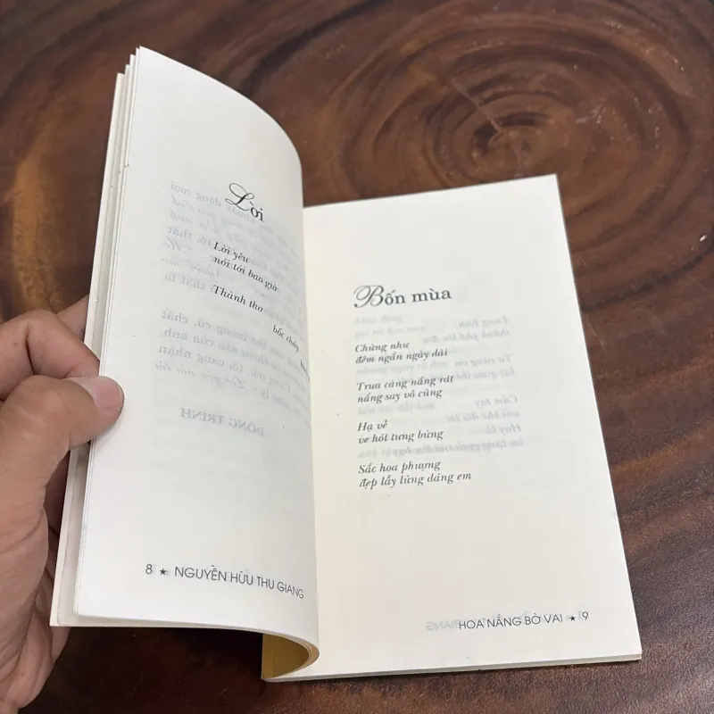 II Thơ: Hoa Nắng Bờ Vai - Nguyễn Hữu Thu Giang - 2000 1001908