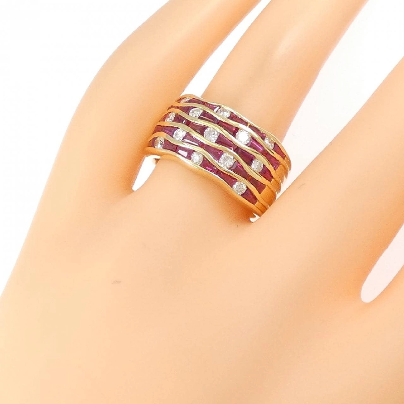 Nhẫn Ruby K18YG 1.97CT - Hàng hiệu Chính hãng 848013