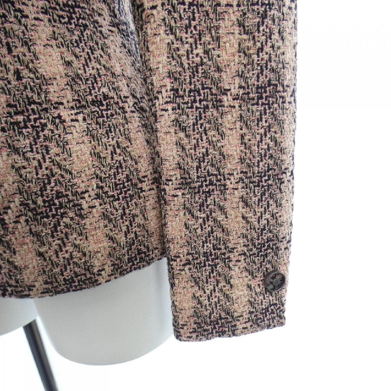 【Mã giảm giá】【Cổ điển】Áo khoác không cổ CHANEL 638100