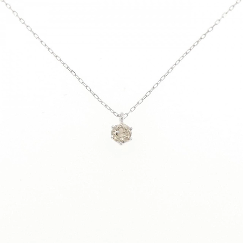 K18WG Solitaire Dây chuyền kim cương 0.20CT - Hàng hiệu Chính hãng 863826