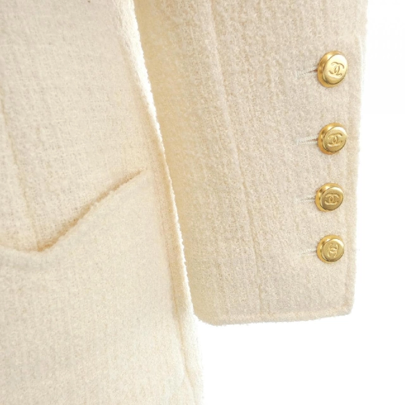 【Mã giảm giá】【Cổ điển】Áo khoác không cổ CHANEL 638432