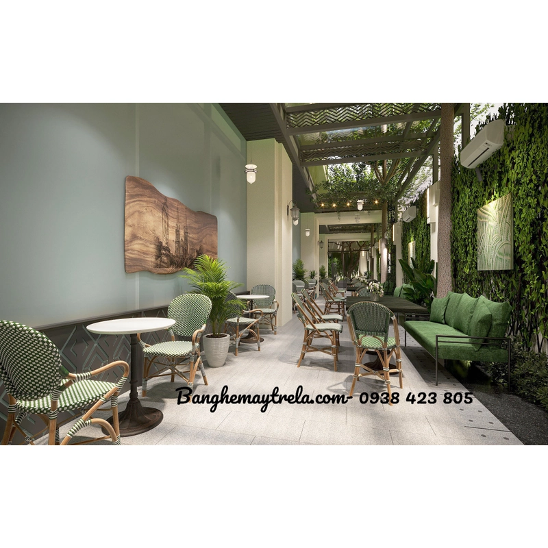 Ghế khung nhôm đan nhựa 444681