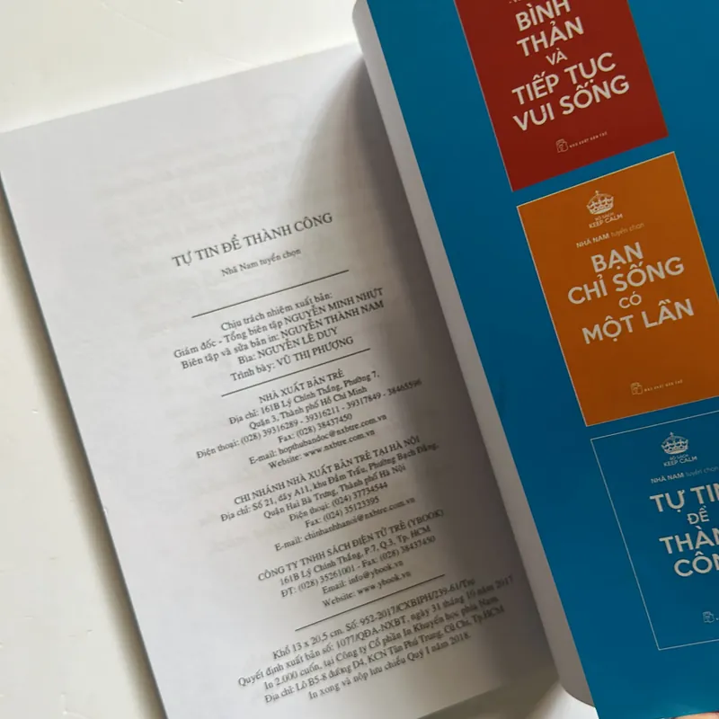 Bán sách cũ - Tự tin để thành công (bộ sách Keep Calm) - Nhã Nam tuyển chọn 576573